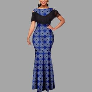 Afripride Bazin Riche Dashiki Maxi Dress